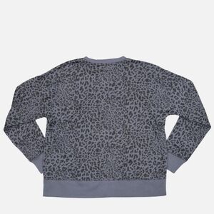 Ideology Gray And Black Animal Print Sweatshirt